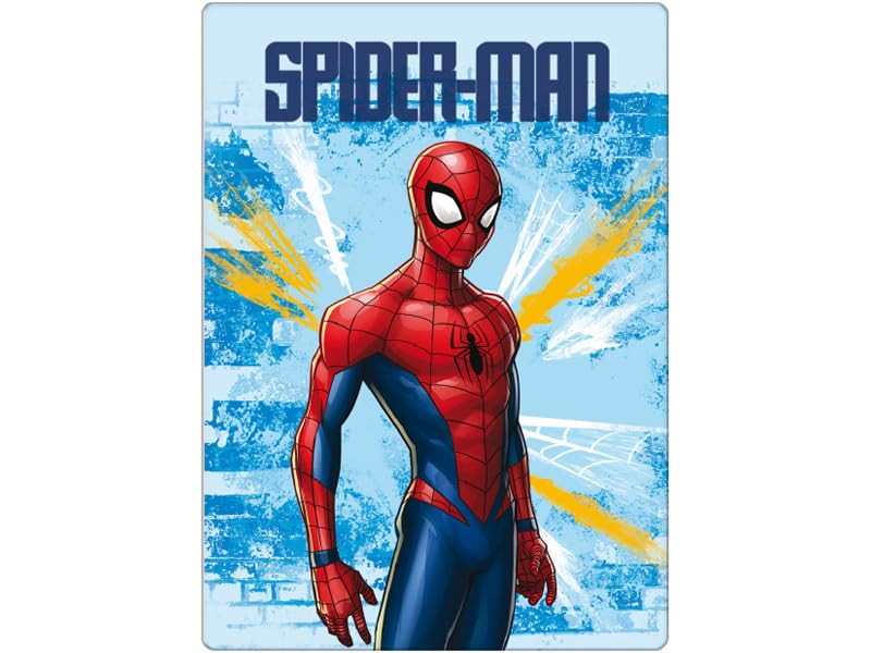 Marvel Spiderman Fleece Blanket Super Soft Blanket Throw Bed Accessories 140 x 100 Sofa Throw Bed Blankets Gift for Kids