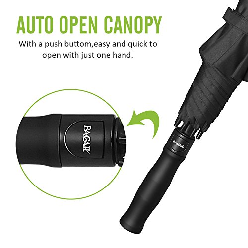 BAGAIL Golf Umbrella 68/62/58 Inch Large Oversize Windproof Waterproof Automatic Open Stick Umbrellas for Men and Women (Black(Single), 68 in) - Thumbnail 5