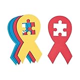 Fun Express - Autism Awareness Foam Shaped - Craft Supplies - Foam Shapes - Jumbo - 24 Pieces