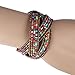Doinshop New Useful Cute Nice Funny Hot Lady Bohemian Beaded Bangle Bracelet Multilayer Jewelry (colorful)