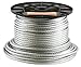 Forney 70448 Wire Rope, Galvanized Aircraft Cable, 250-Feet-by-1/4-Inch