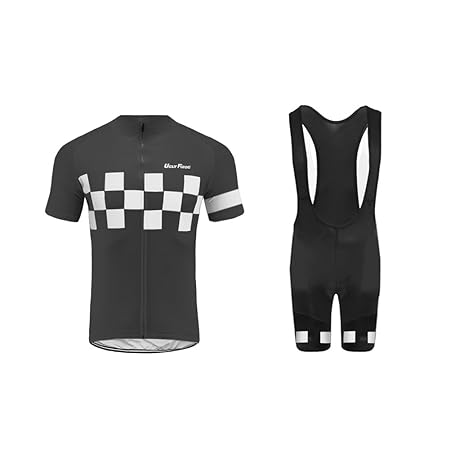 Uglyfrog Radtrikot Rennrad Herren Suit Schnell Trocken Kurzarm-Radfahren Jersey mit Hose für Mountain Biking und Outdoor Wear