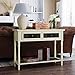 VASAGLE Console Table with 2 Large Colourful Drawers, Country Style Entryway Table with 1 Shelf, for Living Room, Dining Room, Hallway, Assembly Without Tools, Solid Wood Legs, Cream ULCT17WL