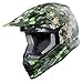 GLX DOT Youth Kids Motocross Dirt Bike Helmet BMX ATV Off-Road Motorcycle Helmet+Gloves+Goggles (Large, Camouflage Green)