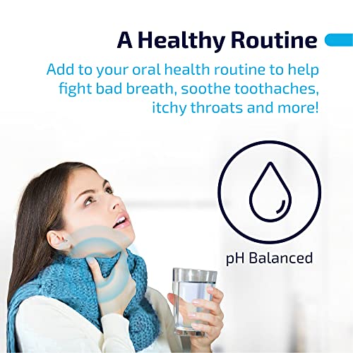 Gargle Water Salt Rinse Mouthwash, 12 fl Oz. Natural Remedy for