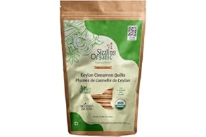 Sizzling Organic Ceylon Cinnamon Sticks – Premium True Cinnamon with USDA Certification, Non-Irradiated