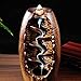 Great Wall Smoke Backflow Incense Burner Holder Waterfall Censer Smell Removing Aroma Furnace for Home Decoration Living Room (Brown)