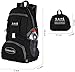 S & P Packable Foldable Folding Travel Sport Beach Backpack (black)