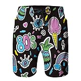 Men's Swim Trunks with Pockets,Pattern Hands Hamsa