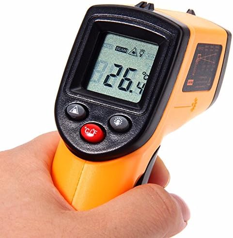 Digital Infrared Thermometer Professional Non-contact Temperature Tester IR Temperature Laser Gun Device Range -50 to 380C.