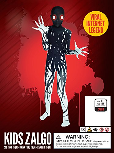 Zalgo Kids Monster Morphsuit Costume - size Large 4'-4'6 (120cm-137cm)