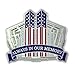 PinMart 9/11 September 11th Always in Our Memory Twin Towers Lapel Pin - 9/11 Memorabilia and Pentagon 9/11 Remembrance Pin - 9/11 Commemorative Lapel Pins in Single or Bulk Packs