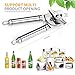 Kebley Stainless Steel Can Opener Manual Food-safe Good Gripswith Built-in Bottle Opener