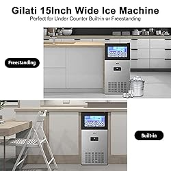 Commercial Ice Maker Machine 130LBS/24H with 35LBS