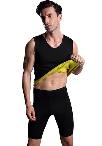 Vinmin Mens Hot Thermo Body Shaper Neoprene Slimming Vest Fat