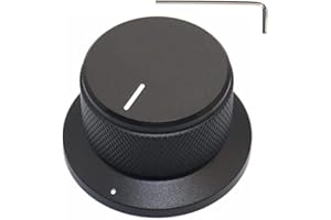 Szliyands 44 x 25mm Aluminum Rotary Electronic Control Potentiometer Knob for 6 mm Diameter Shaft, Volume Control Knobs, Audio knob, Guitar Knobs，Switch Knob