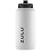 ZULU Goals Vacuum Insulated Large Capacity Stainless Steel Water Bottle | Reusable Jug Thermoses with Carry Handle | Leak-Proof Lid | Perfect for Travel, Workout, Gym, Hiking, Camping | 64oz, 101oz