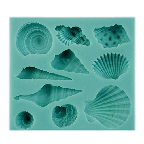 Silicone Sea Shell Conch Pattern Chocolate Fondant Cake Cookie Baking Icing Soap Mould Mold - Thumbnail 3