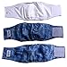 JoyDaog 3 Pack Jean Belly Bands for Male Dog Diapers Reusable Belly Wrap M