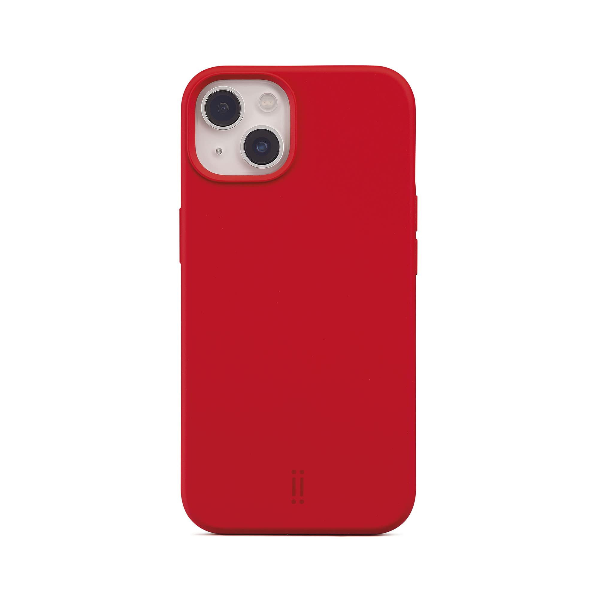aiino Allure Case for iPhone 13, Liquid Silicone Cover with Built-in Magnet for iPhone 13, Shockproof and Scratch, Magnetic Snap and Alignment, Red