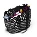 Built Go-Go Diaper Tote, in Mini Dot Black and White