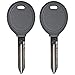 qualitykeylessplus Two Replacement Transponder Chip Keys for Chrysler Dodge Jeep Plymouth Eagle Vehicles with Part Y160PT