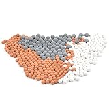 Luxsego Mineral Beads fit for Ionic Filter Shower Head, Negative Ion Mineral Stones to Removes Chlorine & Fluoride - Rejuvenate Dry Skin & Hair [Replacement Mineral Balls]