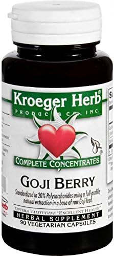 Kroeger Herb Complete Concentrate Goji Berry 90 Vegetarian Capsules by Kroeger Herb