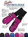 SoSoft Chakka Snowblokka Waterproof Stay On Nylon Kid's Snow Mittens with Extra Long Sleeve, Blue Medium