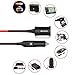 BC Master Cigarette Lighter Extension Cord 13Ft/4M Safety Durable 12V/24V Power Cable with Car Cigarette Lighter Plug Socket