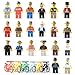 Minifigures Set (20+6) Include Lego-Compatible Building Bricks Community Mini People and Accessories/Parts