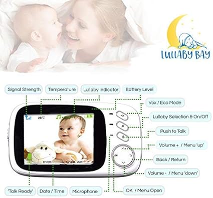 lullaby bay video baby monitor with camera