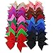 3.5 inches Baby Girls Pinwheel Ribbon Hair Bows With Alligator Clips For Teens Kids Children 40 colors