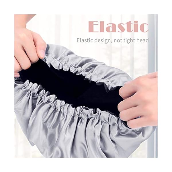 Aquior-Shower-Cap-4-Pack-Bathing-Reusable-Shower-Caps-for-Long-Hair-Women-Double-Layers-Premium-Sumptuous-Silky-Satin-100-Waterproof-Shower-Cap-Extra-Large Aquior Shower Cap, 4-Pack Bathing Reusable Shower Caps for Long Hair Women, Double Layers Premium Sumptuous Silky Satin…