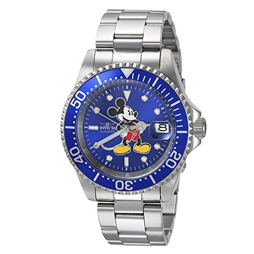 Invicta Men's 'Disney Limited Edition' Automatic Stainless Steel Casual Watch, Color:Silver-Toned (Model: 24608)