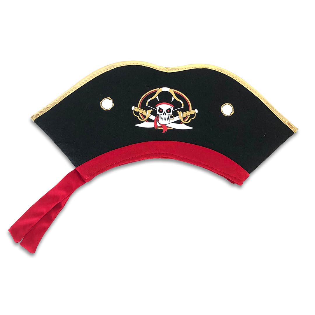 Liontouch - Pirate Hat - Captain Cross | For Boys & Girls Aged 3-8 Years - One Size Fits All | Pretend Play Dress Up & Costume Accessory | For Kids & Toddlers Sailing the Caribbeans