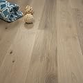 Wide Plank 7 1/2" x 1/2" European French Oak (Antique White) Prefinished Engineered Wood Flooring Sample at Discount Prices by Hurst Hardwoods