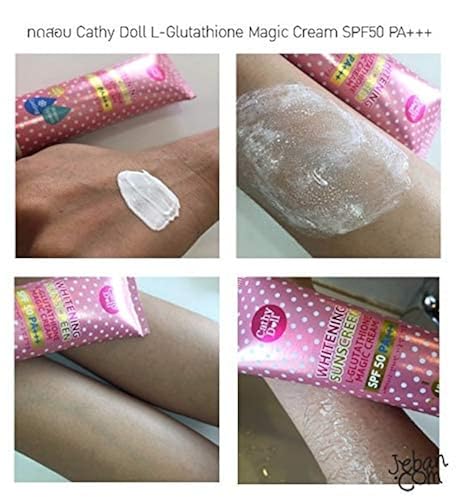 cathy doll whitening sunscreen l glutathione magic cream KARMART L-GLUTATHIONE CREAM SPF50 +++ smooth complexion from face to the whole body Cathy Doll L-Glutathione Magic Cream