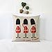 Luxbon - Lovely British Royal Guards Love London Cotton Linen Throw Pillow Case Cushion Cover 18 x 18/45X45CM Insert Not Included