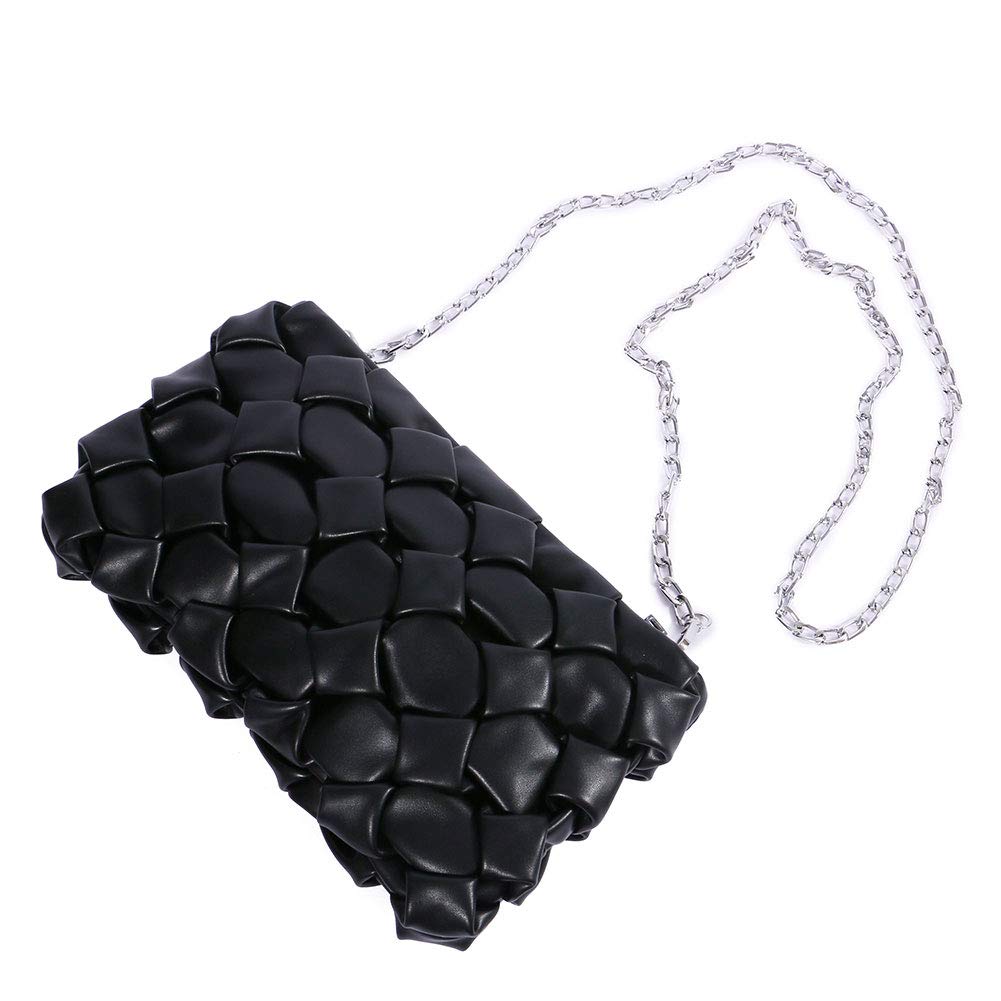 TENXITER Soft Leather Wristlet Clutch Fashion Small Crossbody Bag Chain Strap Cell Phone Purse for Women