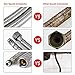 HOMEIDEAS 24-Inch Faucet Connector 3/8