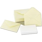 50 Packs Cream Gift Card Envelopes with Blank Cards 4x2.75 Mini Envelopes Business card envelope (50, cream white, 4x2.75)