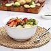 DOWAN 7 Inches, 36 oz Porcelain Deep Bowl Set for Soup, Salad, Ramen, Set of 3, White