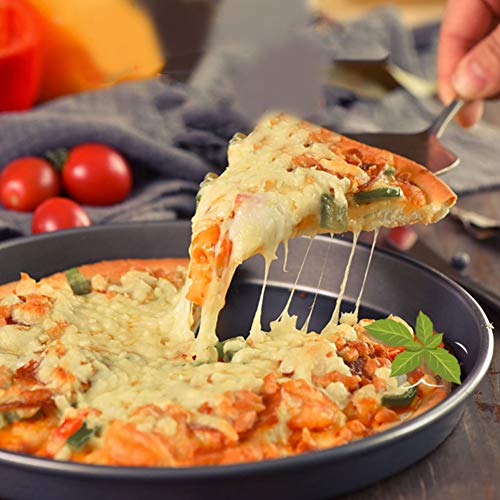 10 Inch Pizza Pan voor Oven, non-stick Aluminium Bakvormen Pizzabak Diepe Schotel Pizza Pan Ronde Bakvorm Oven Pan voor… - Afbeelding 3