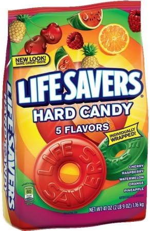 Life Savers, Hard Candy, 5 Flavors, 41 Oz. (2-41 Oz Bag)