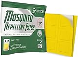 Mosquito Repellent Patch 12 Pack - Contains All Natural Lemon Eucalyptus and Essential Oils - DEET Free Non Toxic - Effective Protection Against Mosquitoes Bugs Insects - For Kids and Adults