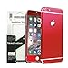 Toeoe iPhone 6s Plus/6 Plus (5.5'') High-Strength and Super-Thin Tough Metallic Film Sticker Full Body Protector Skin for iPhone 6 Plus/6s Plus Red