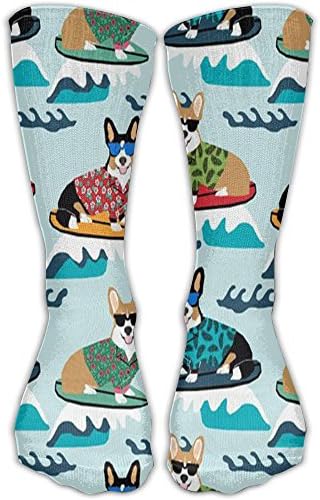 Quen Classics Long Socks Corgi With Flowers Clothes Athletic 30cm Stockings