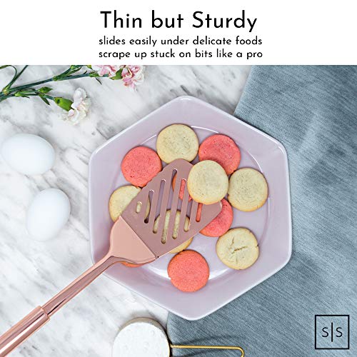 Copper Cooking Utensils for Cooking/Serving, Rose Gold Kitchen Utensils