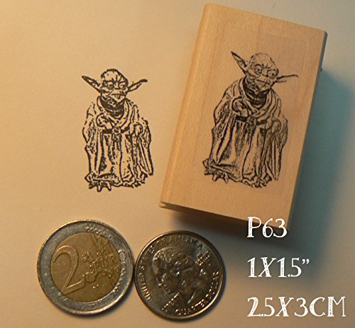 P63 Yoda miniature rubber stamp